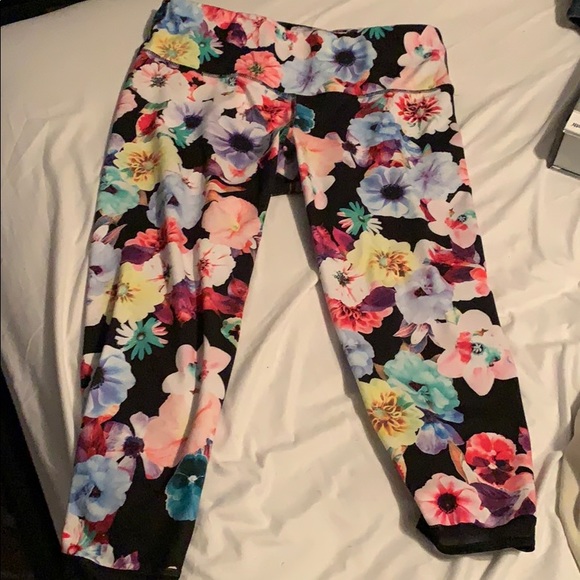 High waisted work out pants.  Petite - Picture 1 of 4